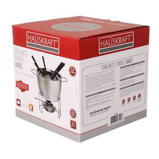 Aparelho para Fondue 10 Peças De Inox Davos